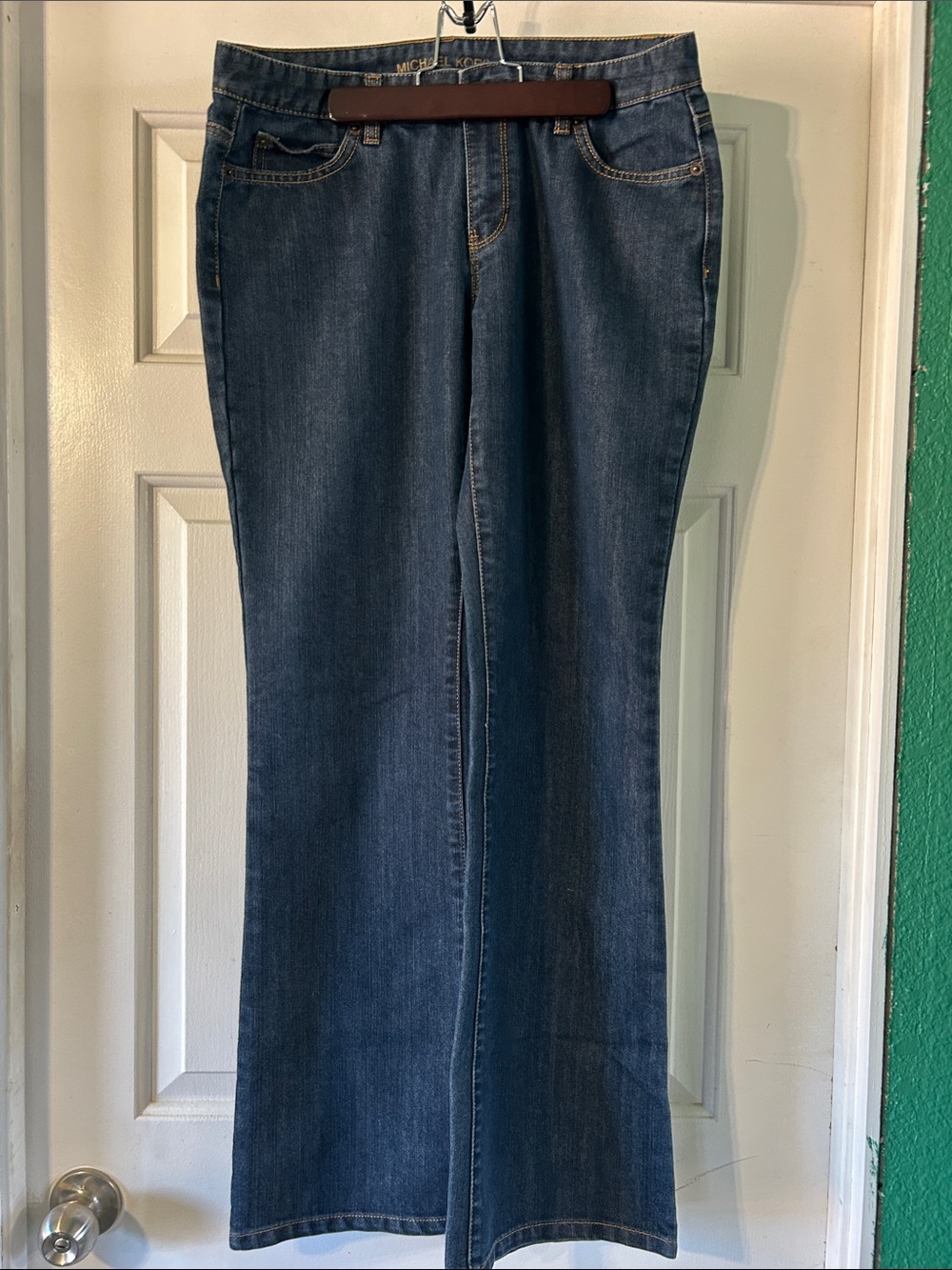 Michael Kors Dark Blue Wide Leg Jeans